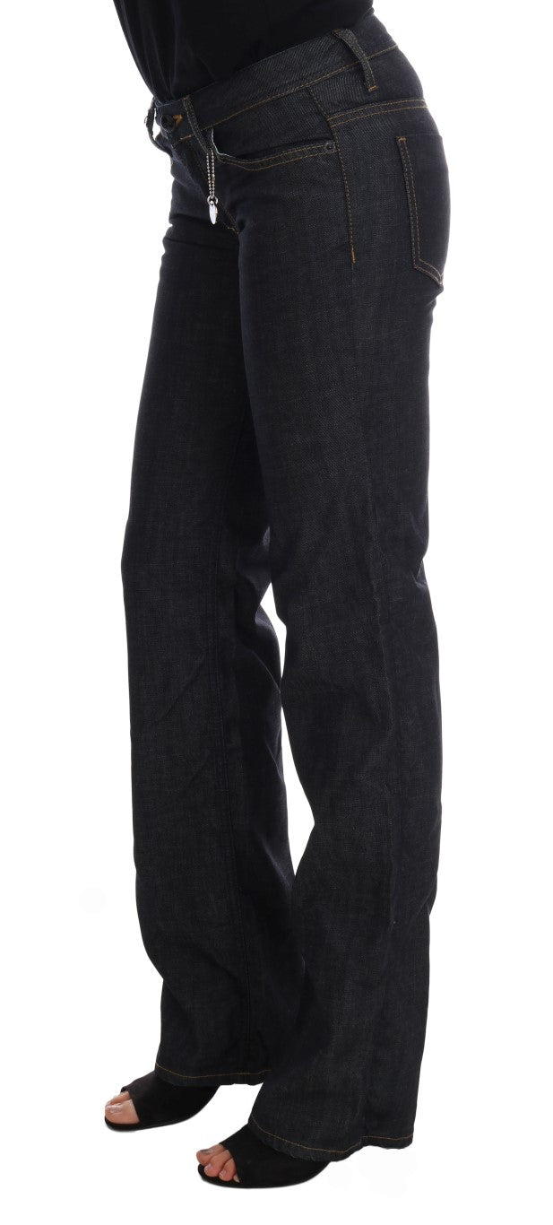Costume National Dark Blue Cotton Classic Fit Jeans Costume National
