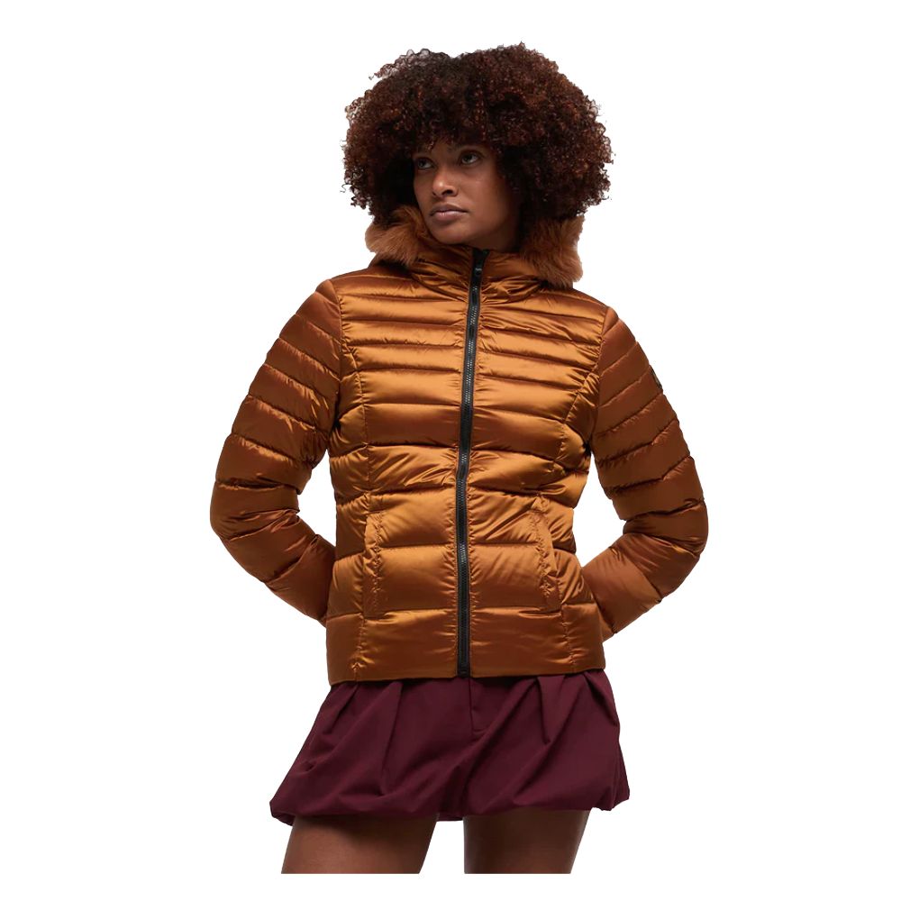 Refrigiwear Orange Nylon Women Jacket Refrigiwear
