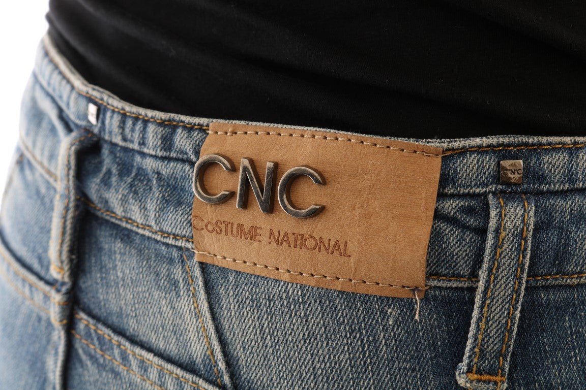 Costume National Blue Cotton Stretch Denim Jeans Costume National