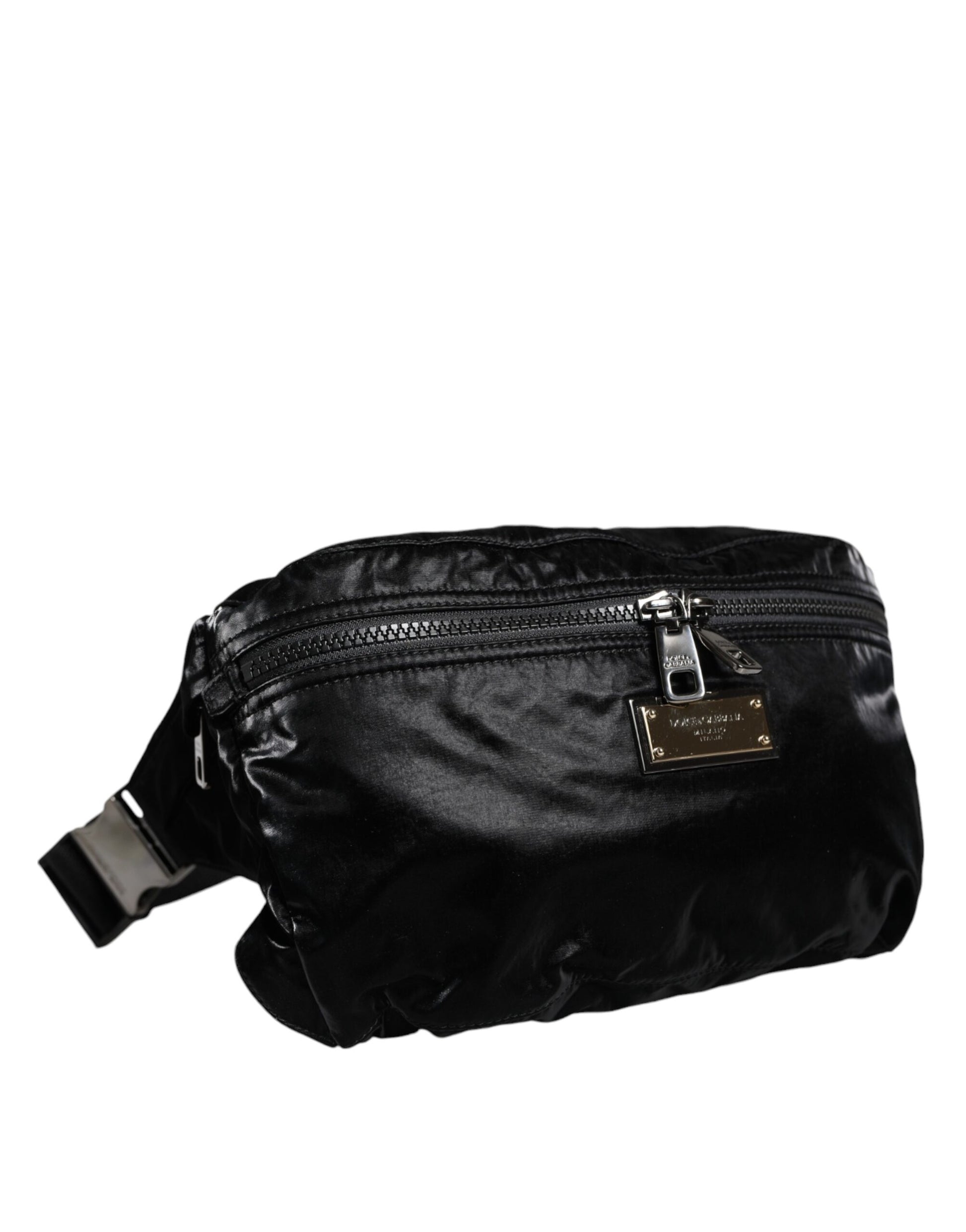Dolce & Gabbana Black Nylon Fabric Belt Waist Fanny Pack Bag Dolce & Gabbana