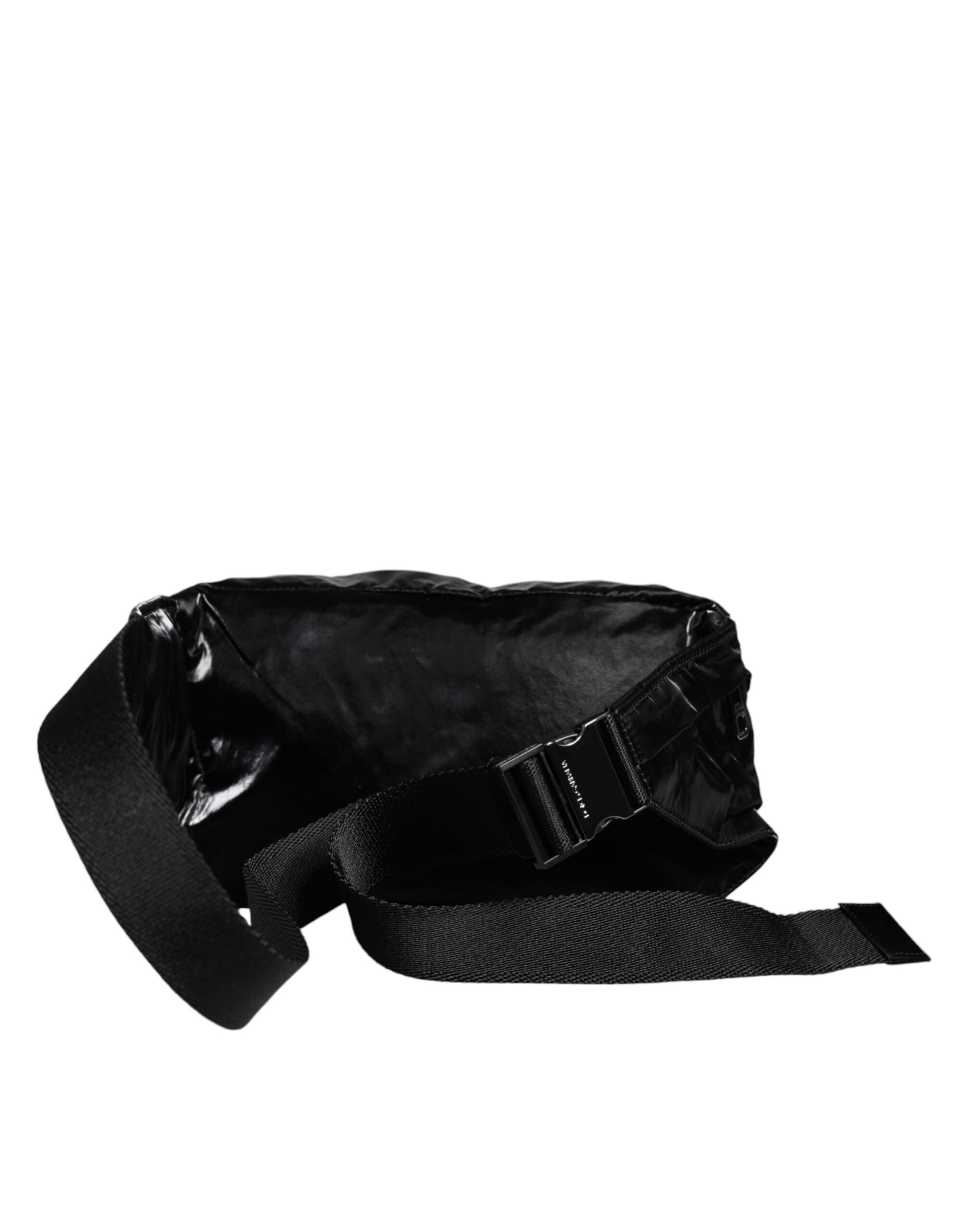 Dolce & Gabbana Black Nylon Fabric Belt Waist Fanny Pack Bag Dolce & Gabbana