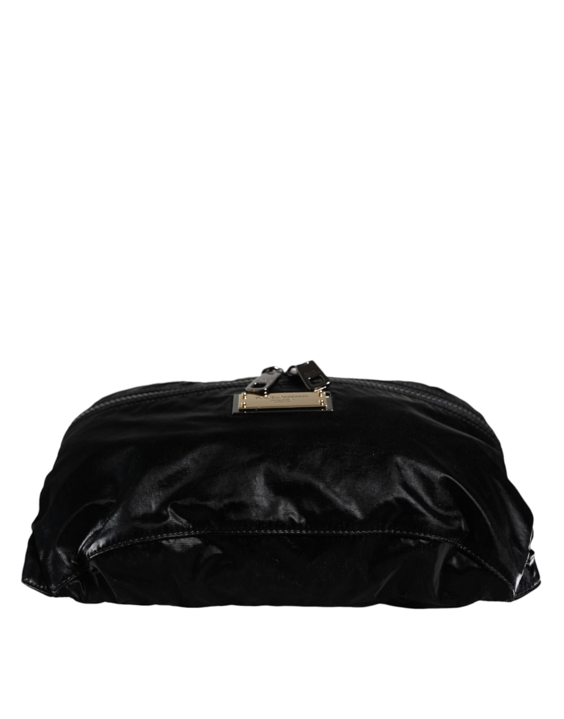 Dolce & Gabbana Black Nylon Fabric Belt Waist Fanny Pack Bag Dolce & Gabbana