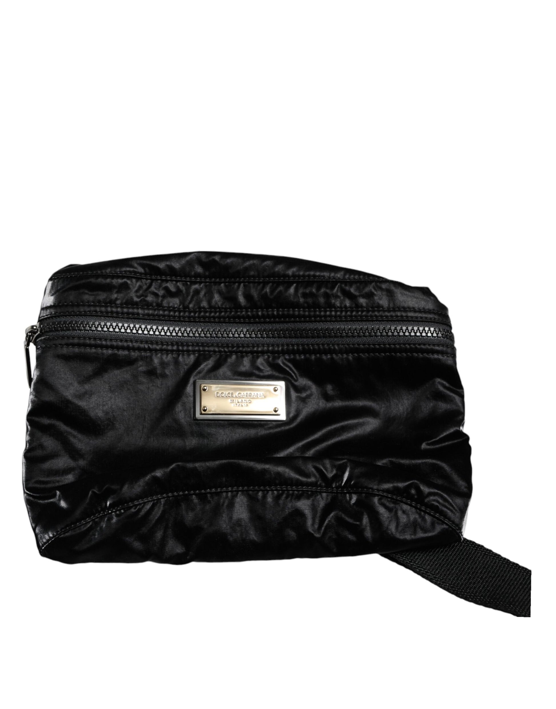 Dolce & Gabbana Black Nylon Fabric Belt Waist Fanny Pack Bag Dolce & Gabbana