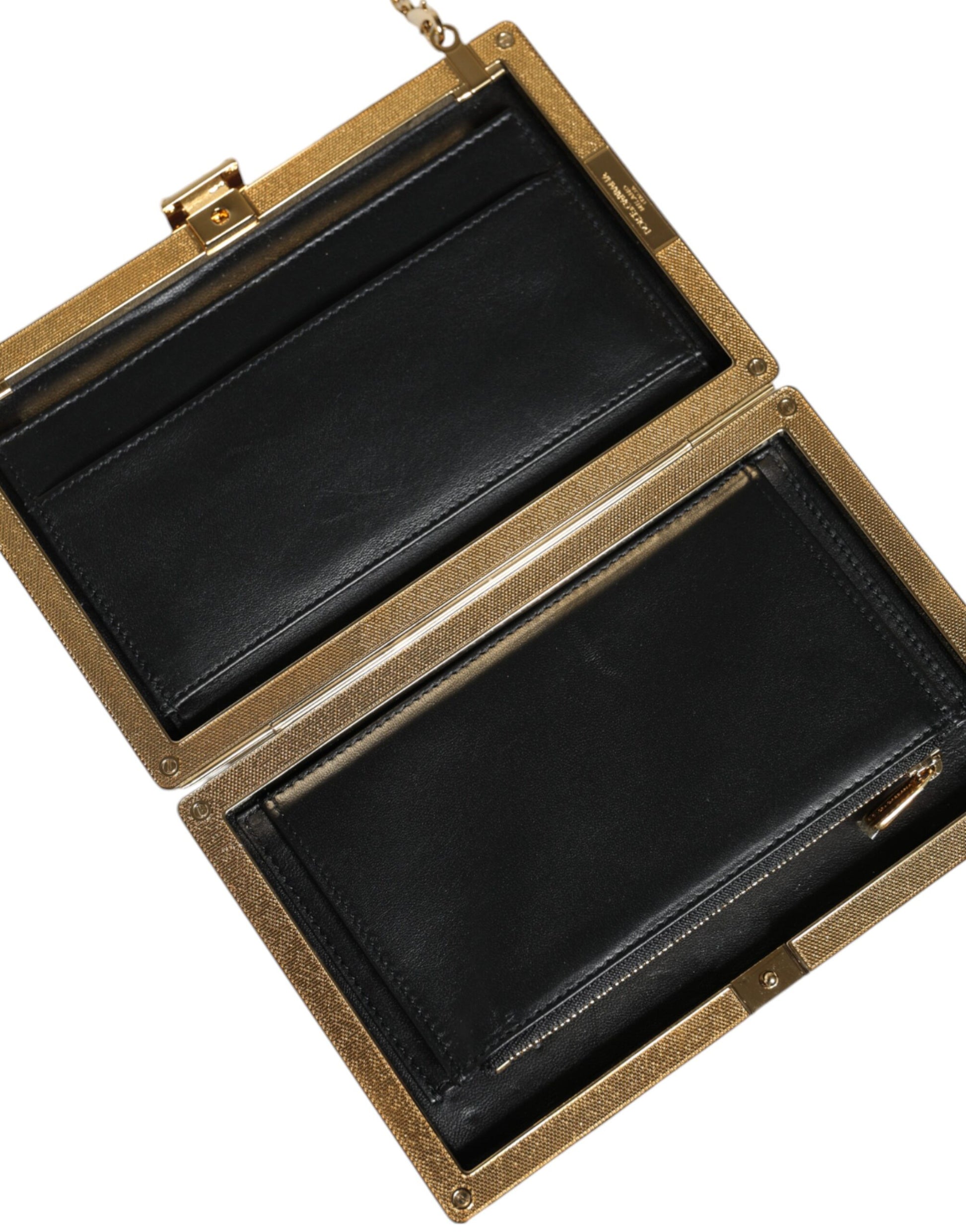 Dolce & Gabbana Maroon Leather Clutch Evening Crossbody Bag Dolce & Gabbana