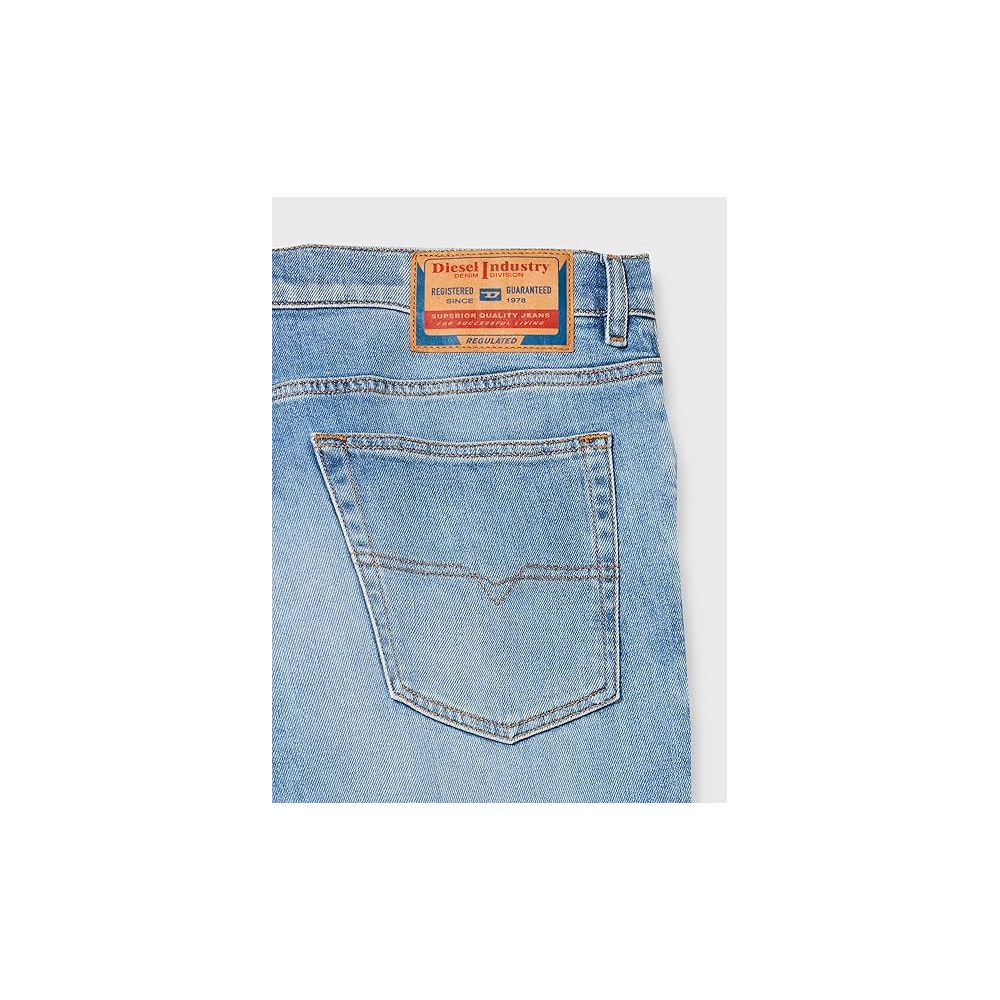 Diesel Light Blue Cotton Men's Regular-Fit Jean Diesel