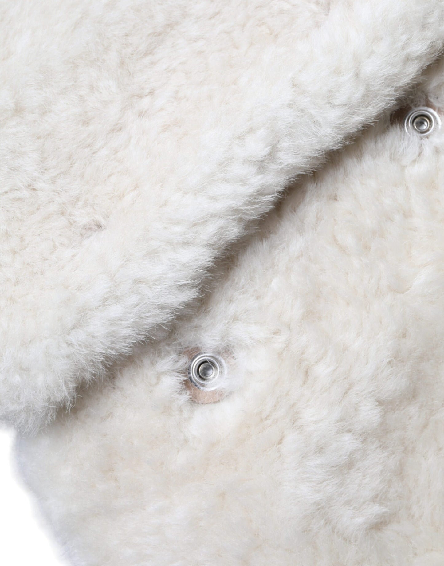 Burberry White WARRENFORD Shearling Leather Vest Coat Jacket Burberry