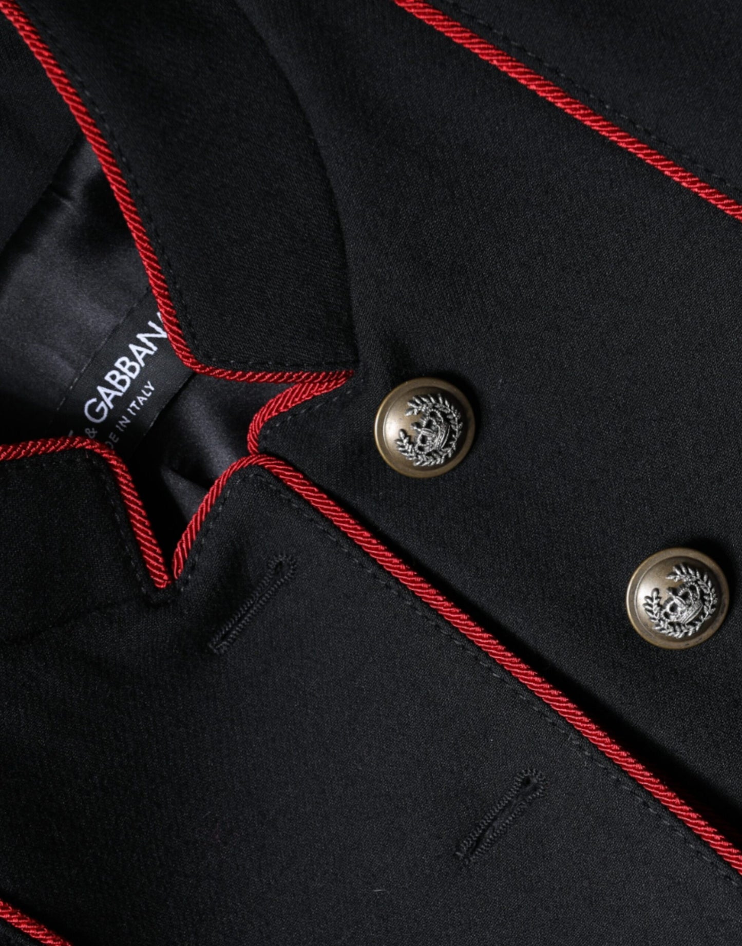 Dolce & Gabbana Black Single Breasted Trench Coat Jacket Dolce & Gabbana