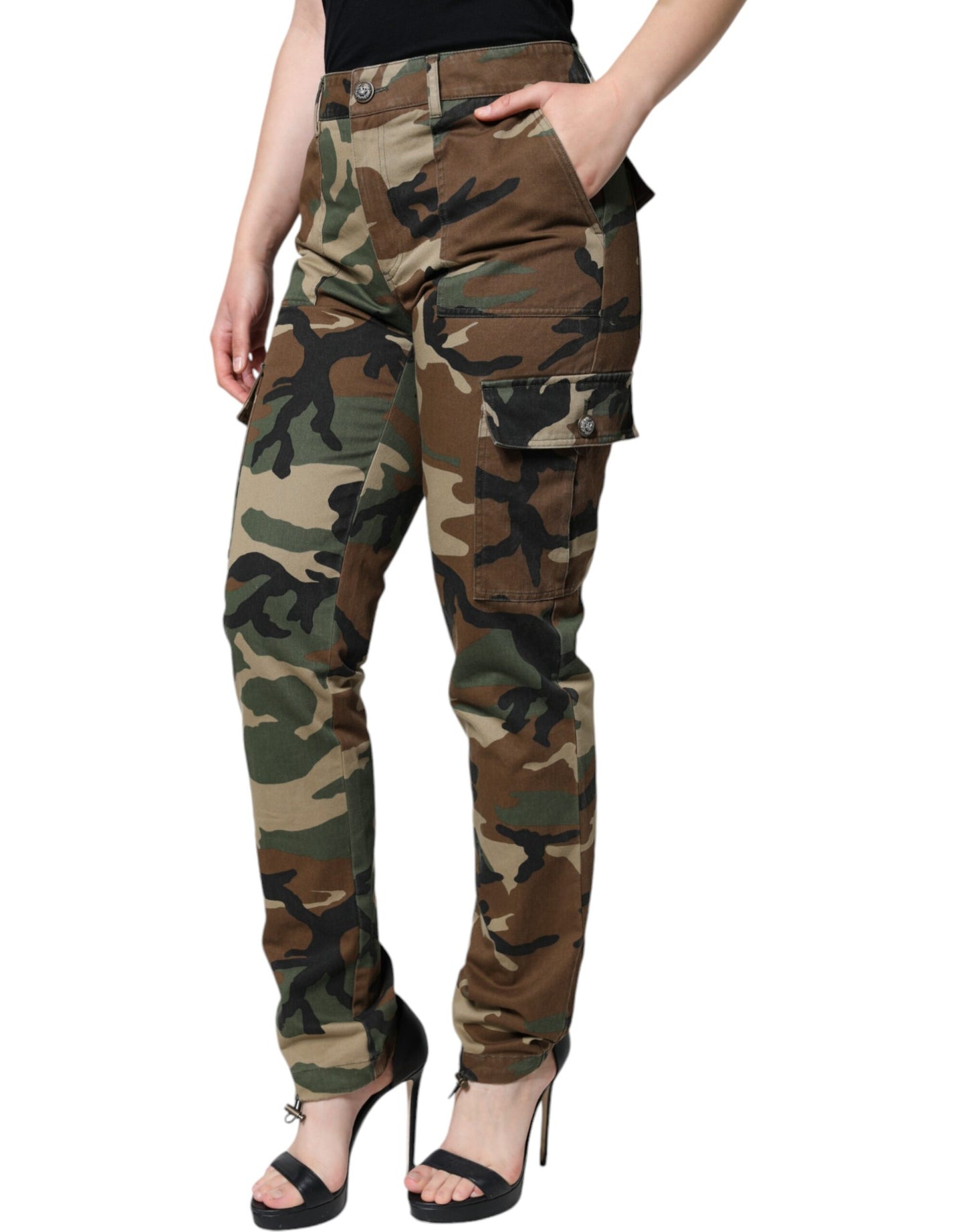 Dolce & Gabbana Multicolor Camouflage Cargo Pants Dolce & Gabbana