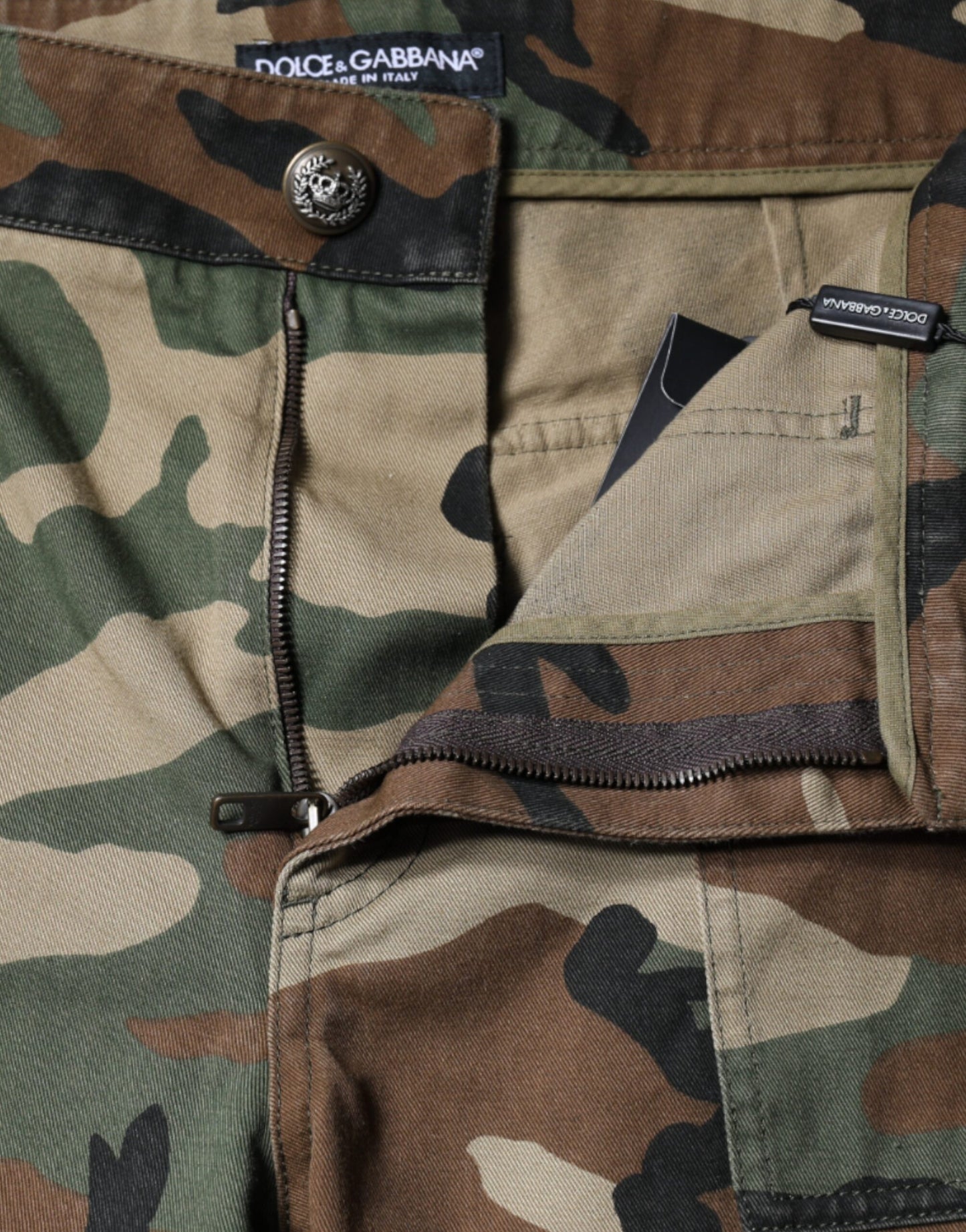 Dolce & Gabbana Multicolor Camouflage Cargo Pants Dolce & Gabbana