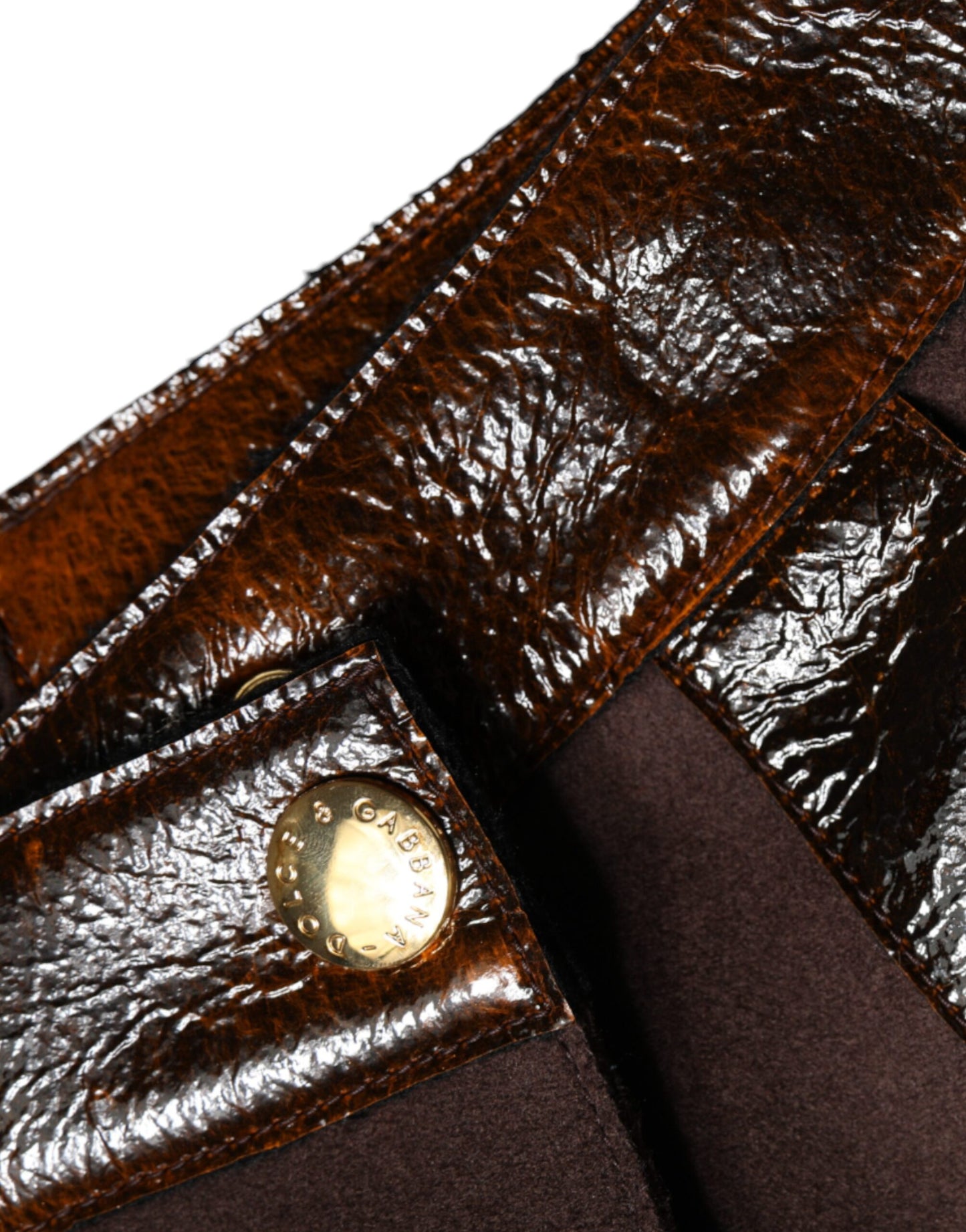 Dolce & Gabbana Brown Virgin Wool Mid Waist A-line Mini Skirt Dolce & Gabbana