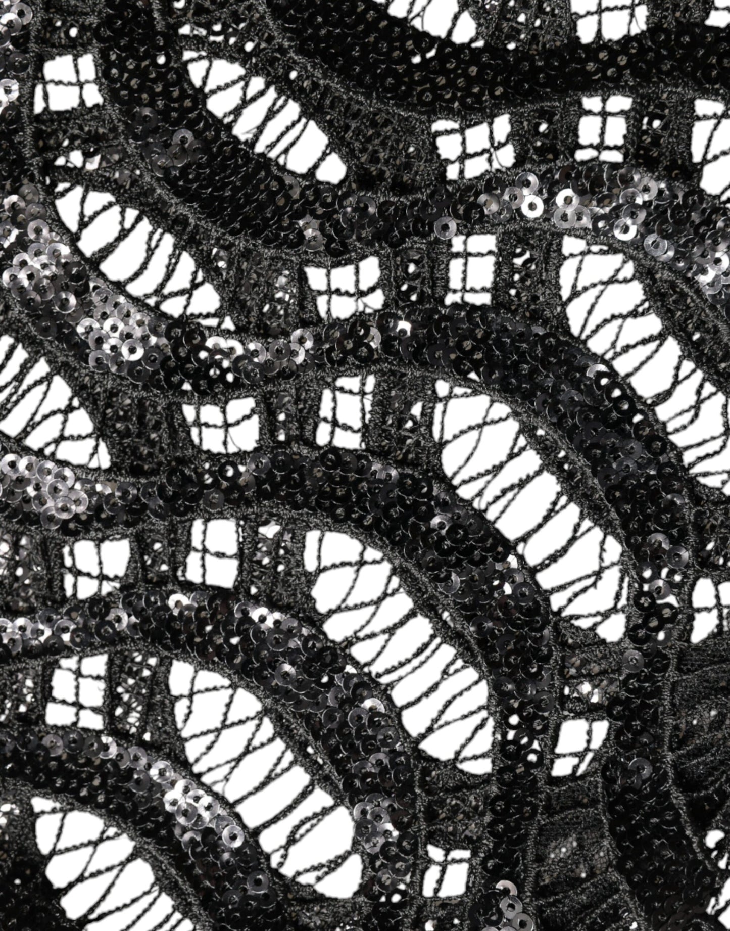 Dolce & Gabbana Black Sequin Sleeveless Tank Blouse Top Dolce & Gabbana