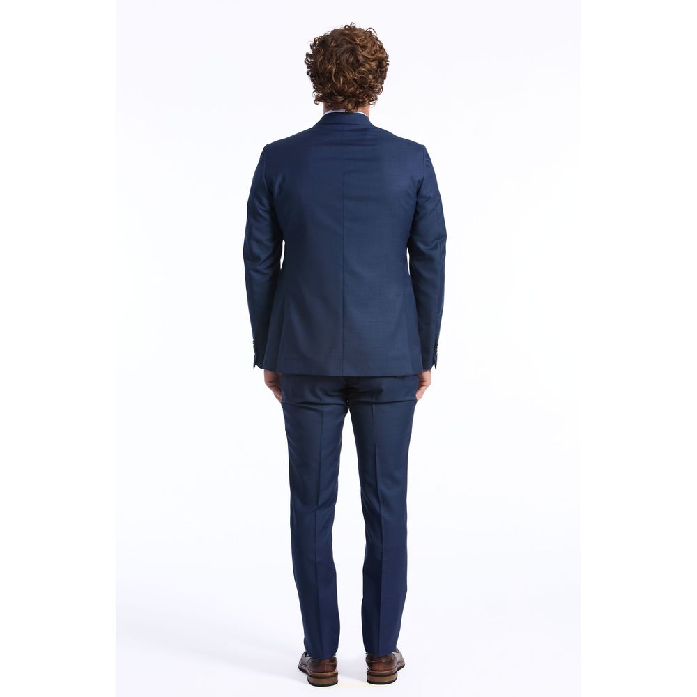 Baldinini Trend Blue Wool Men Blazer Baldinini Trend