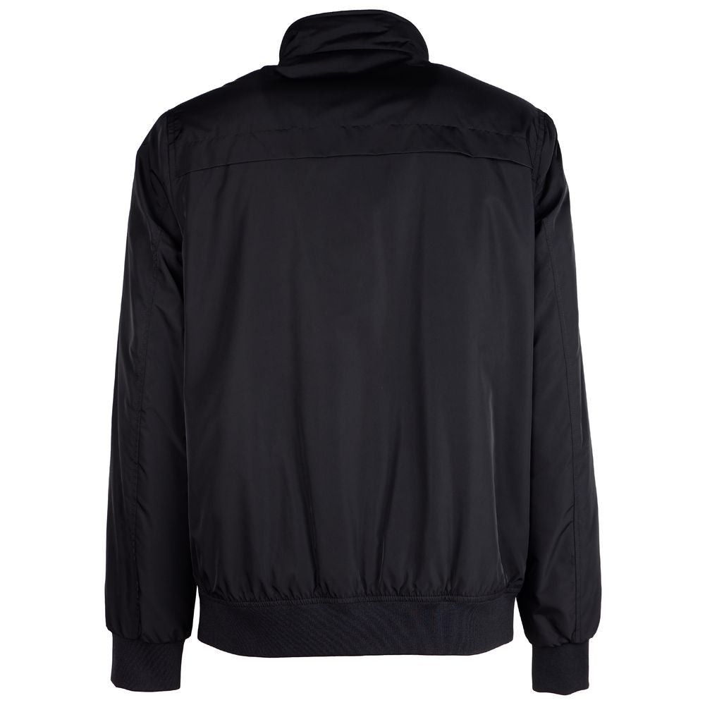 La Martina Black Polyester Jacket La Martina