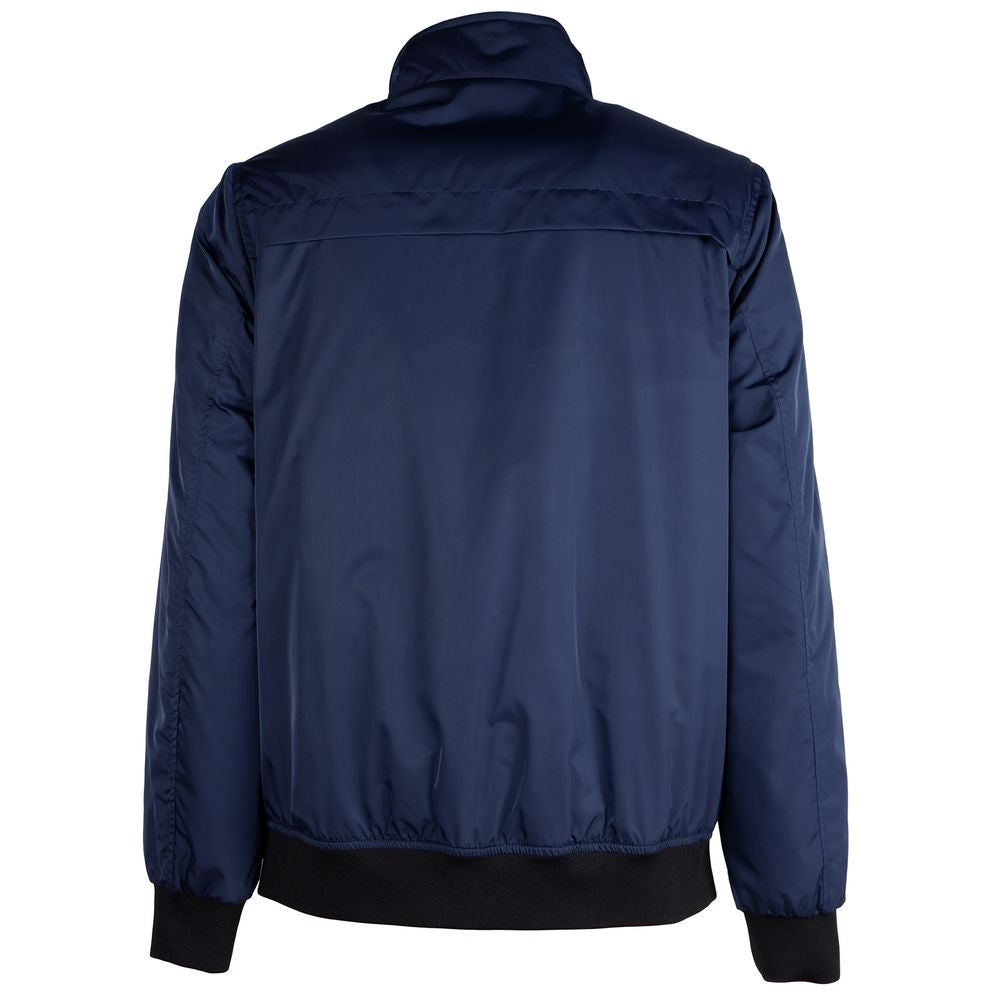 La Martina Blue Polyester Jacket La Martina