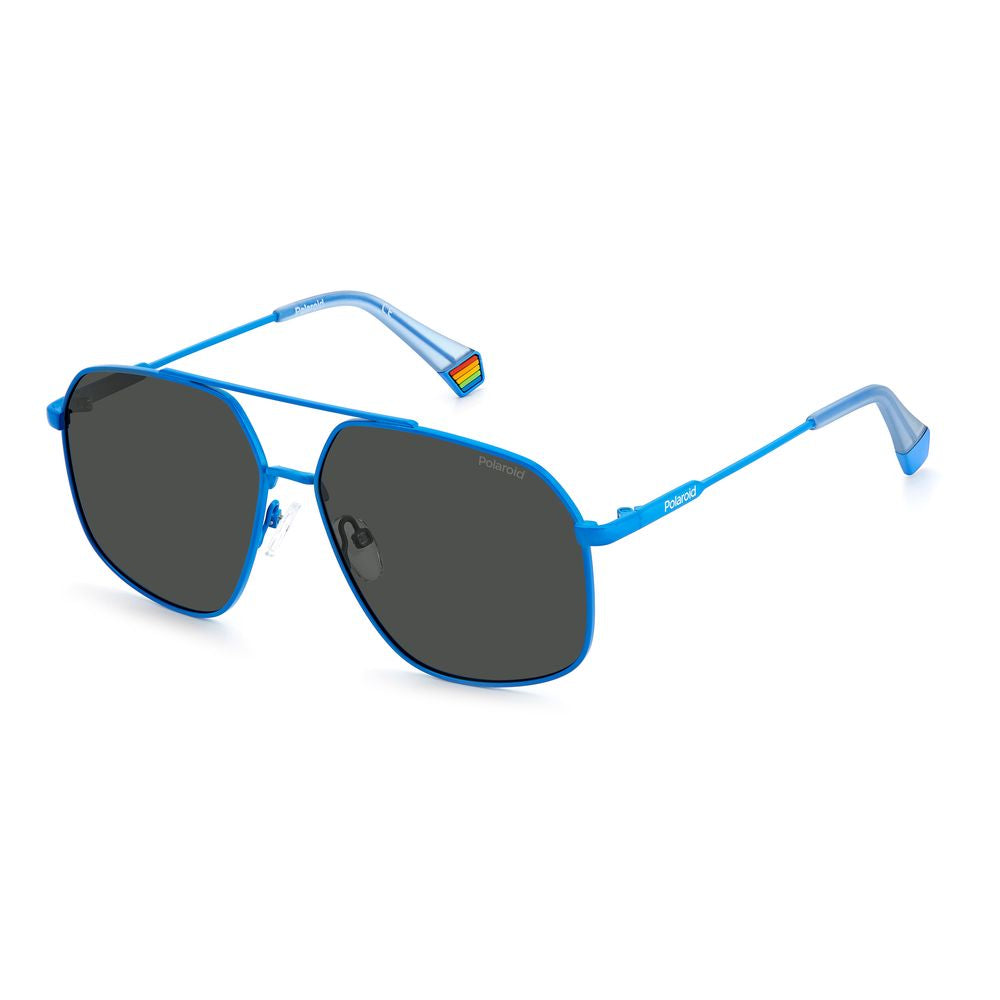 Polaroid Blue Stainless Steel Sunglasses Polaroid
