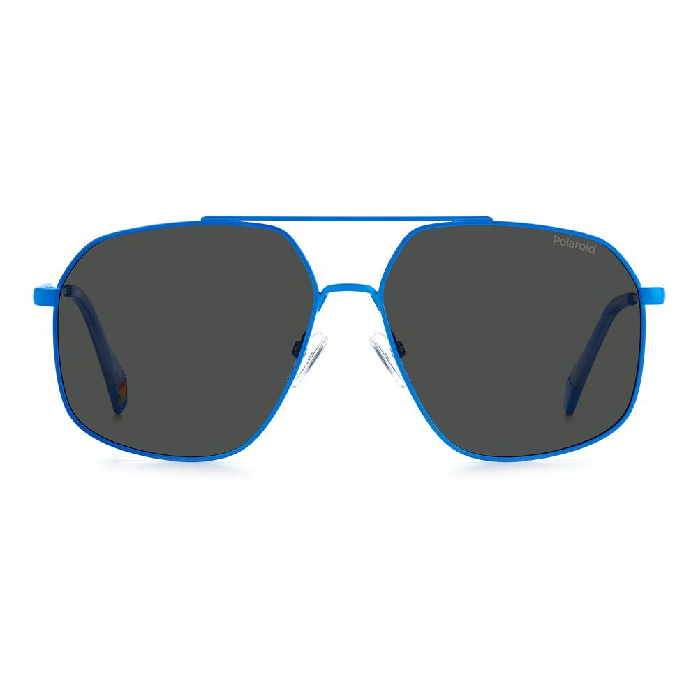 Polaroid Blue Stainless Steel Sunglasses Polaroid