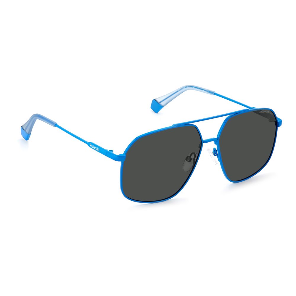 Polaroid Blue Stainless Steel Sunglasses Polaroid