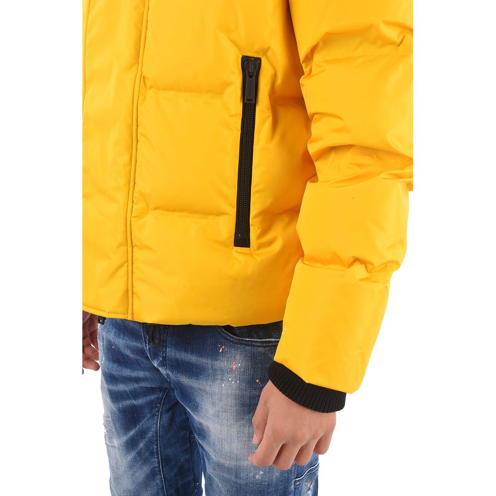 Dsquared² Yellow Nylon Men's Down Jacket Dsquared²