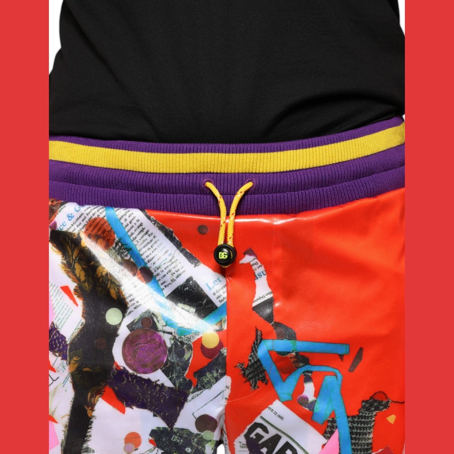 Dolce & Gabbana Multicolor Printed Jogger Sweatpants Pants