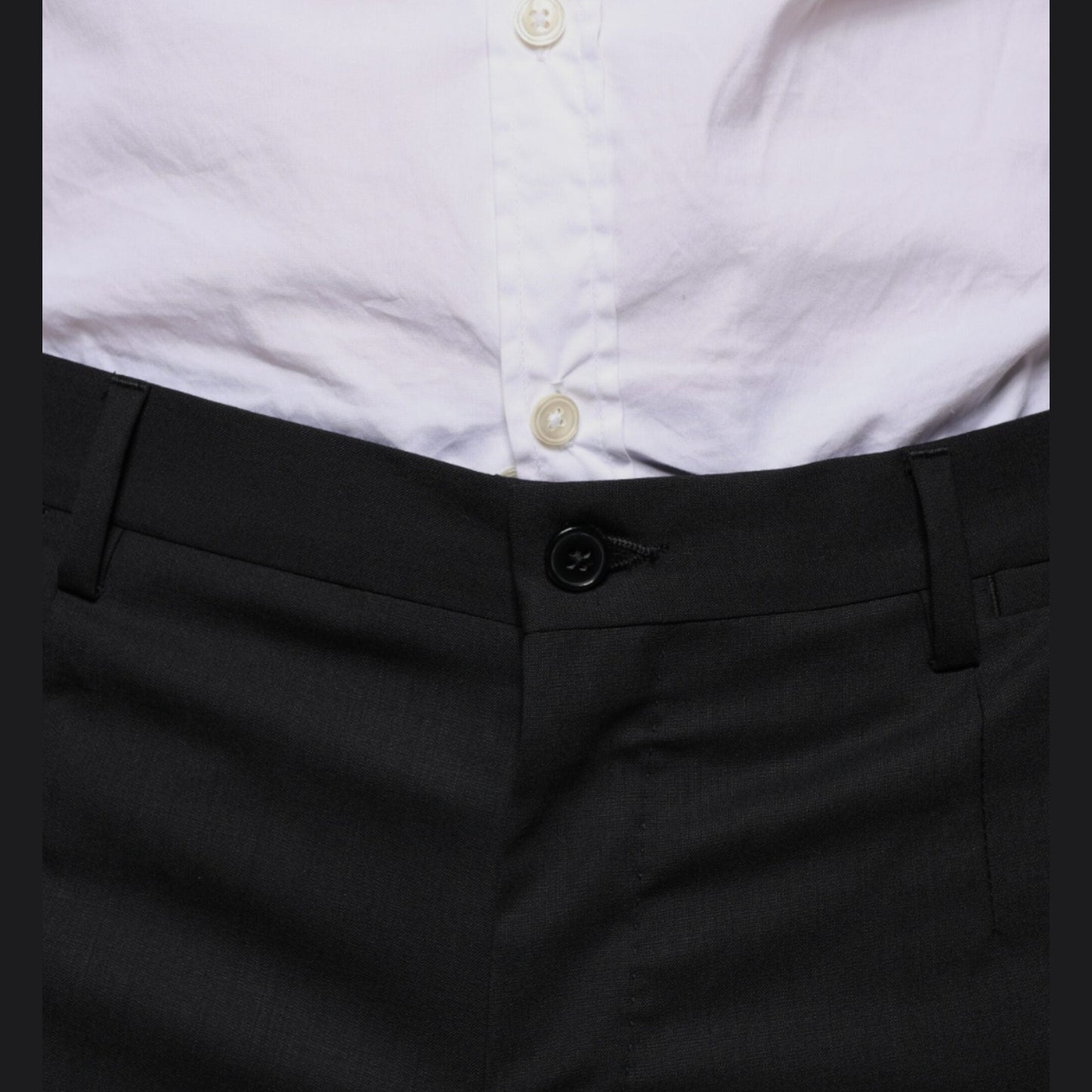 Dolce & Gabbana Black Wool Skinny Dress Formal Pants