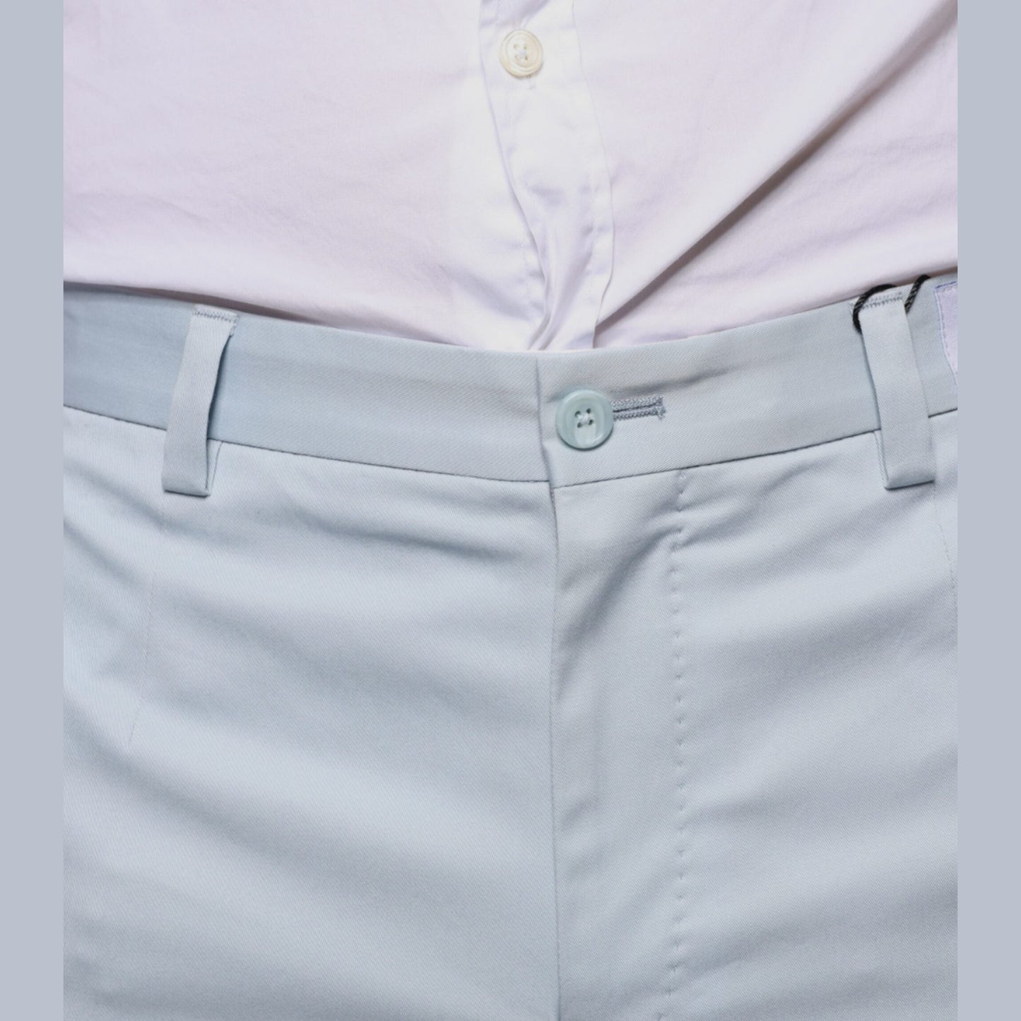 Dolce & Gabbana Light Blue Cotton Dress Pants