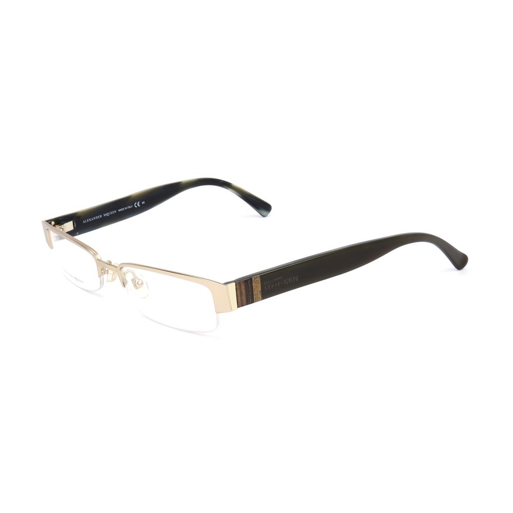 Alexander McQueen Gold Metal Frames Alexander McQueen