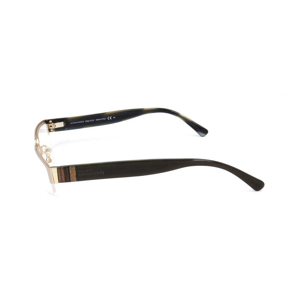 Alexander McQueen Gold Metal Frames Alexander McQueen