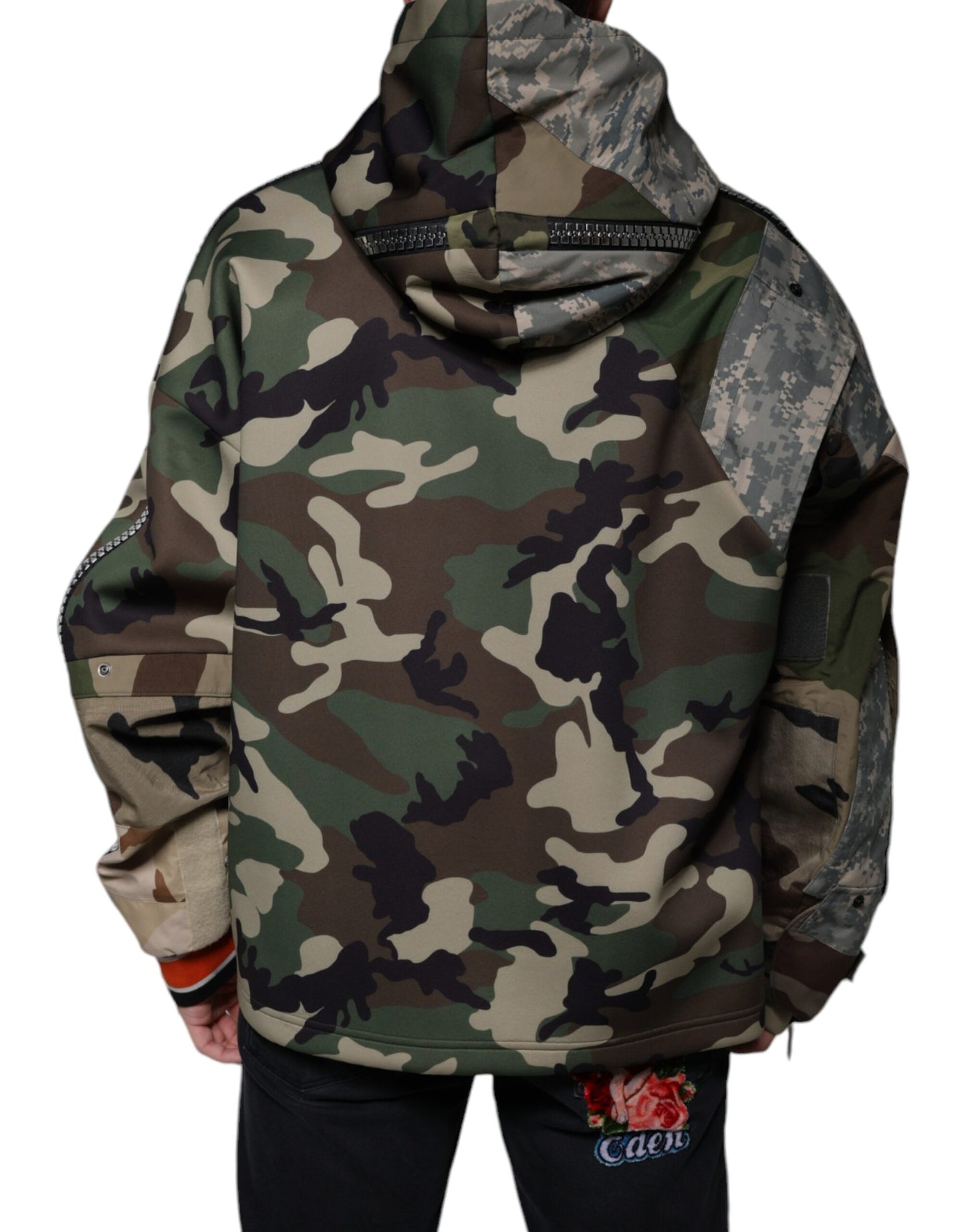 Dolce & Gabbana Multicolor Camouflage Hooded Sweatshirt Sweater Dolce & Gabbana