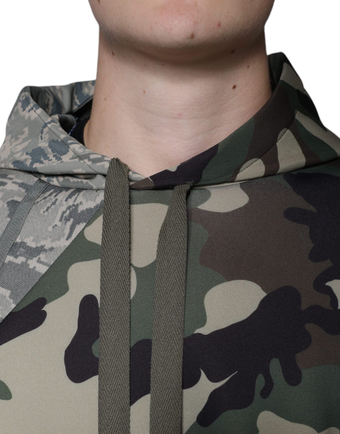 Dolce & Gabbana Multicolor Camouflage Hooded Sweatshirt Sweater Dolce & Gabbana