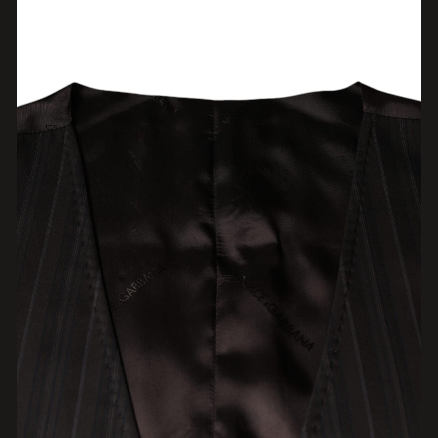 Dolce & Gabbana Black Cotton Waistcoat Dress Formal Vest