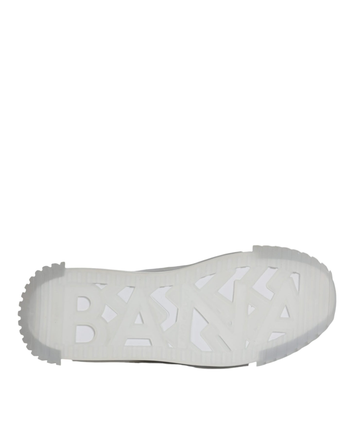 Dolce & Gabbana White Silver Low Top NS1 Sneakers Shoes Dolce & Gabbana
