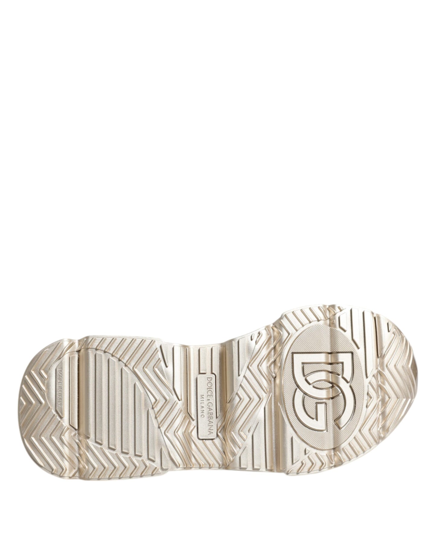 Dolce & Gabbana Gold Sequin Iridiscent Daymaster Sneakers Shoes Dolce & Gabbana