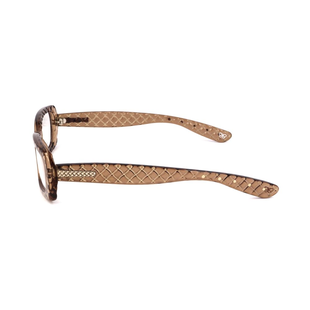 Bottega Veneta Brown Plastic Glasses Frames