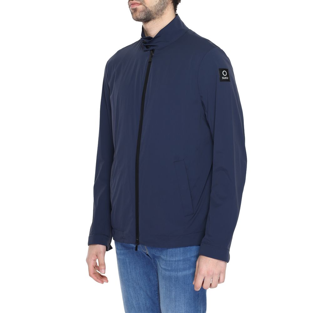 Suns Blue Nylon Jackets & Coat Suns