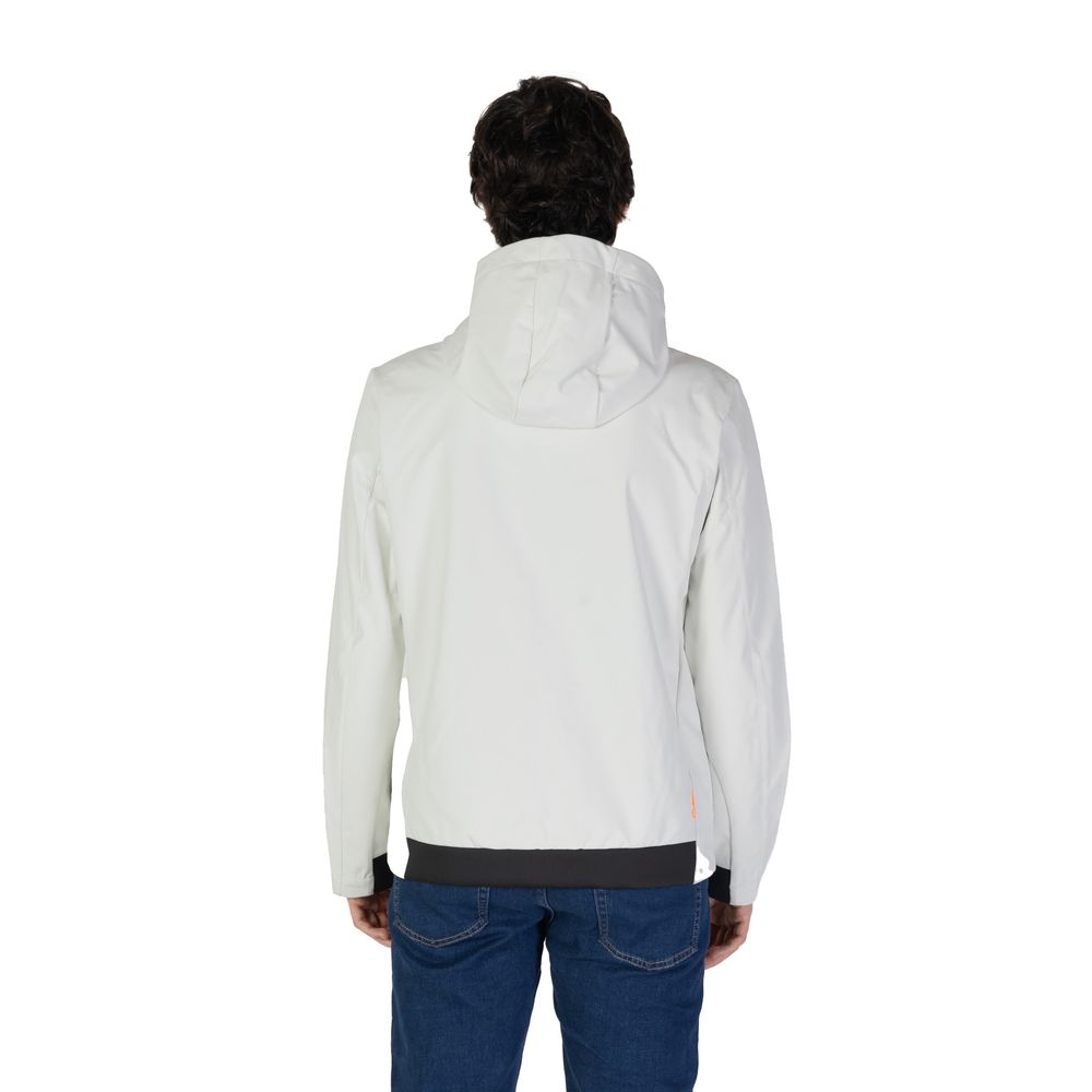 Suns Cream Polyester Jackets & Coat Suns