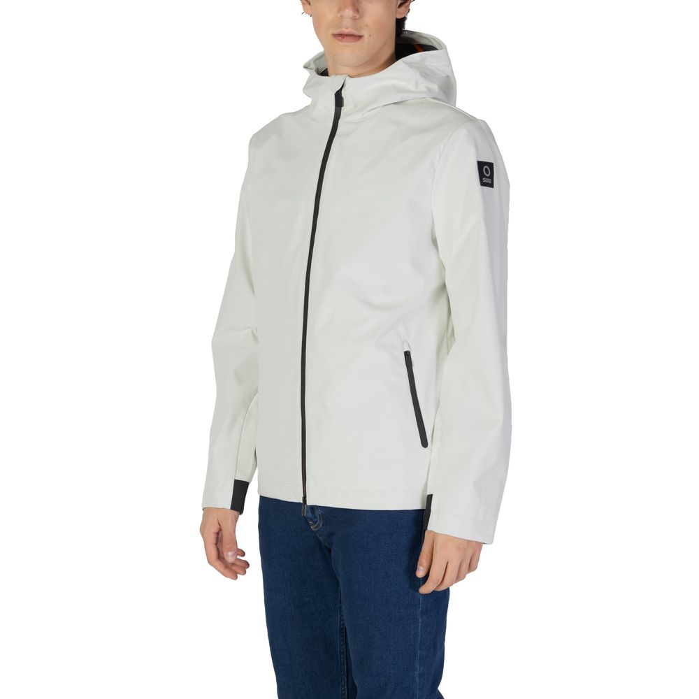 Suns Cream Polyester Jackets & Coat Suns