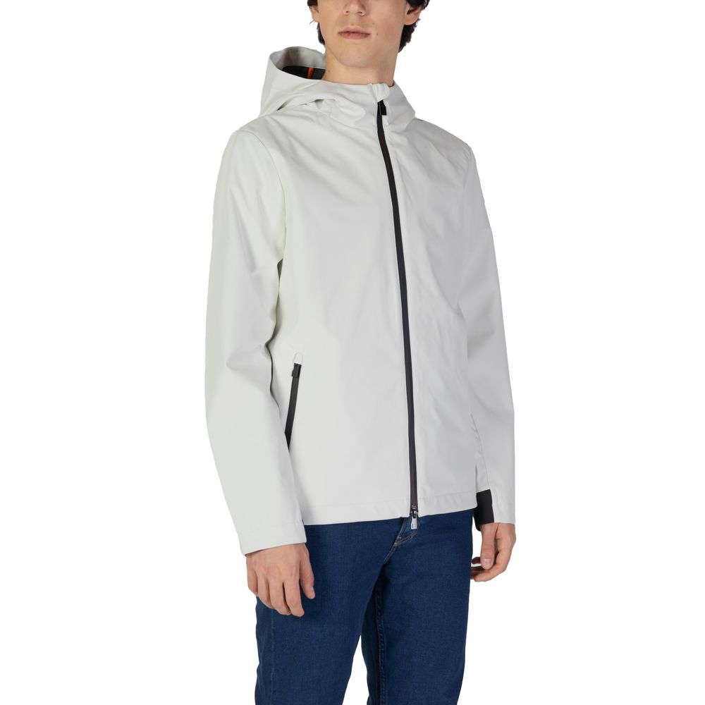 Suns Cream Polyester Jackets & Coat Suns