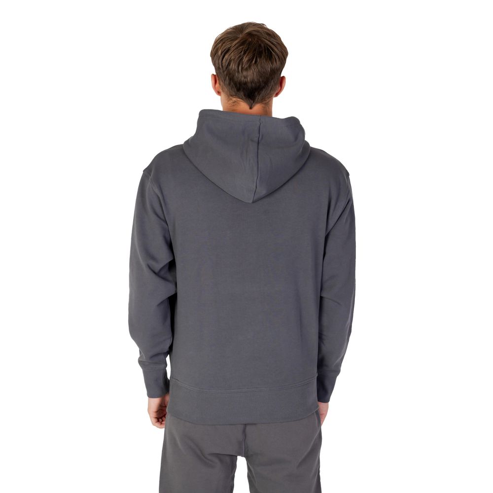 Hugo Boss Gray Cotton Hoody Hugo Boss