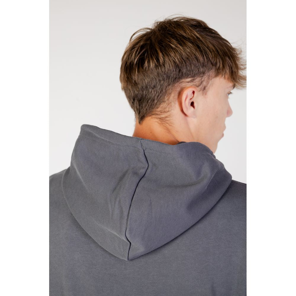 Hugo Boss Gray Cotton Hoody Hugo Boss