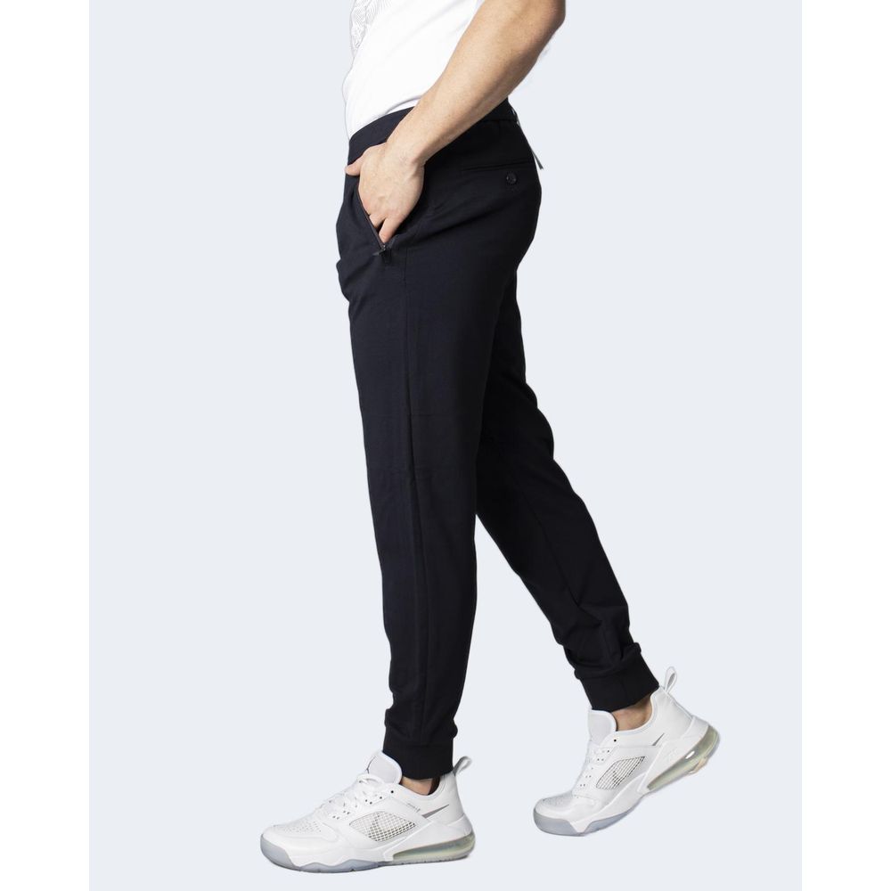 Armani Exchange Blue Viscose Skinny Pant Armani Exchange