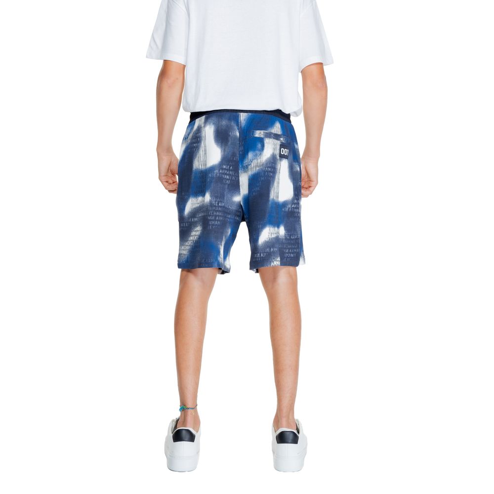 Armani Exchange Blue Cotton Bermuda Armani Exchange