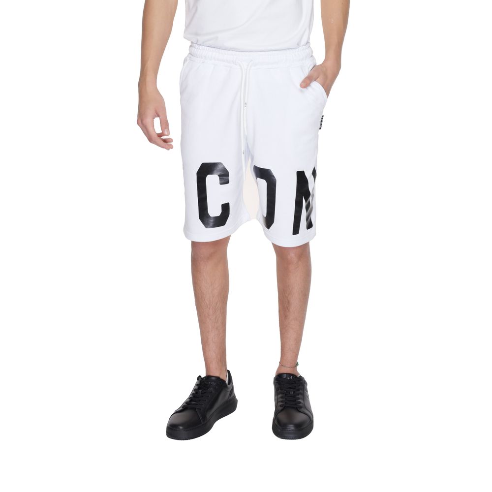 Icon White Cotton Bermuda Icon