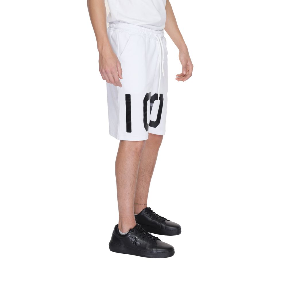 Icon White Cotton Bermuda Icon