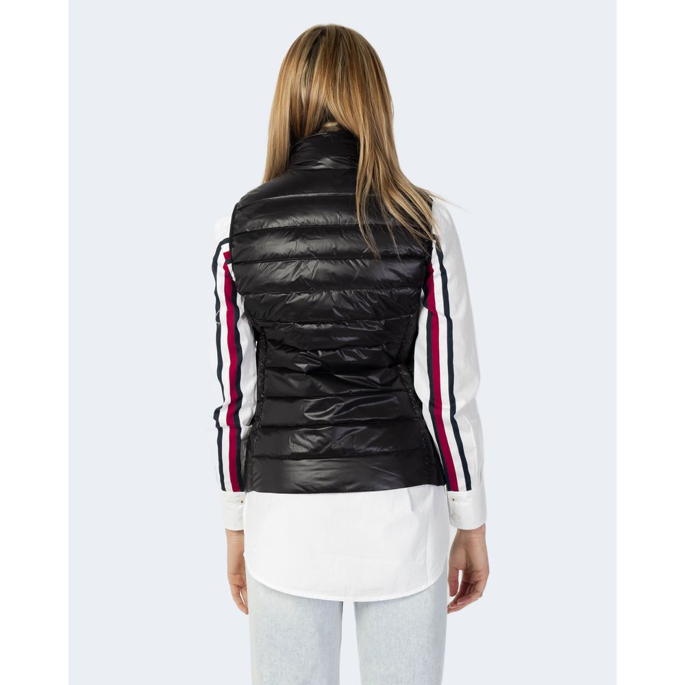 Armani Exchange Black Polyester Sleveless Jacket Armani Exchange