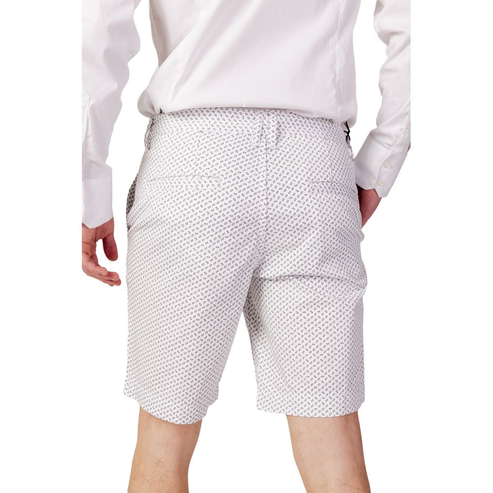 Armani Exchange White Cotton Bermuda Armani Exchange