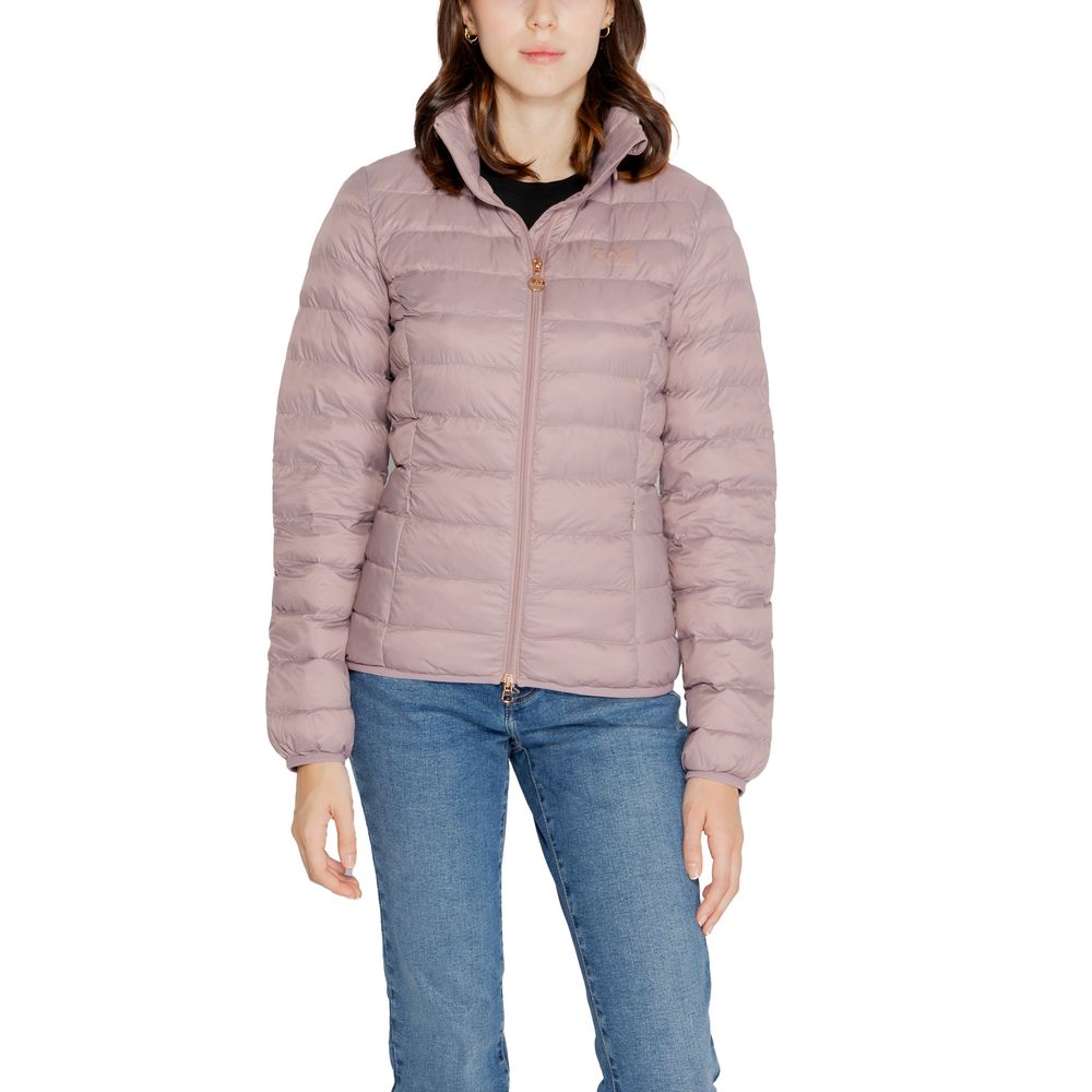 EA7 Emporio Armani Purple Polyamide Jackets & Coat EA7 Emporio Armani