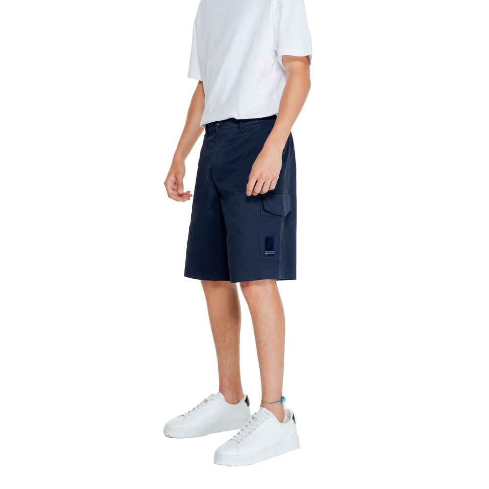 Armani Exchange Blue Cotton Bermuda Armani Exchange
