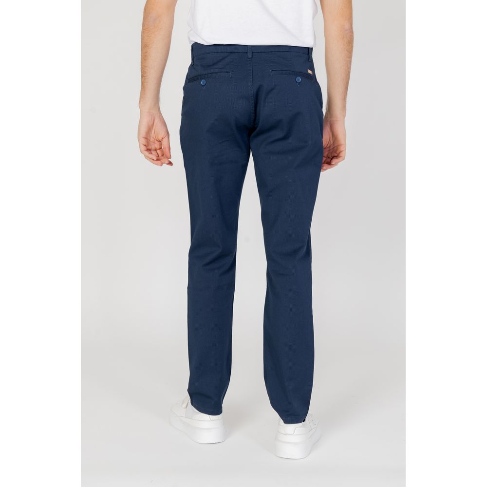 Armani Exchange Blue Cotton Pant Armani Exchange