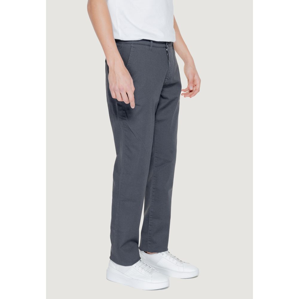 Armani Exchange Black Cotton Pant Armani Exchange