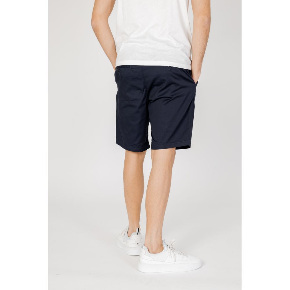 Armani Exchange Blue Cotton Bermuda Armani Exchange